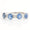 Load image into Gallery viewer, Blue Sapphire Diamond Eternity Band Ring
