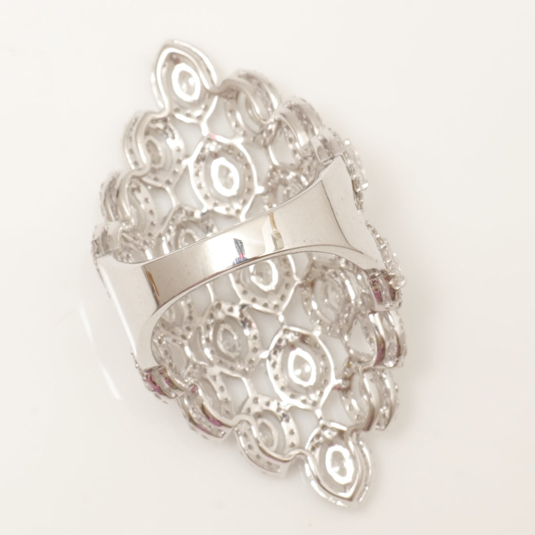 Marquise Lattice Diamond Full Finger Ring