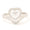 Load image into Gallery viewer, Heart Shape Diamond Halo Chevron Ring
