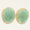 Load image into Gallery viewer, Oval Green Gemstone Halo Diamond Earrings
