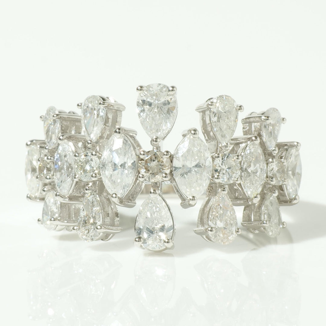 Cluster Floral Fancy Diamond Ring
