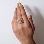 Load image into Gallery viewer, Floral Dome Diamond Ring
