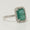 Load image into Gallery viewer, Emerald Halo Diamond Ring
