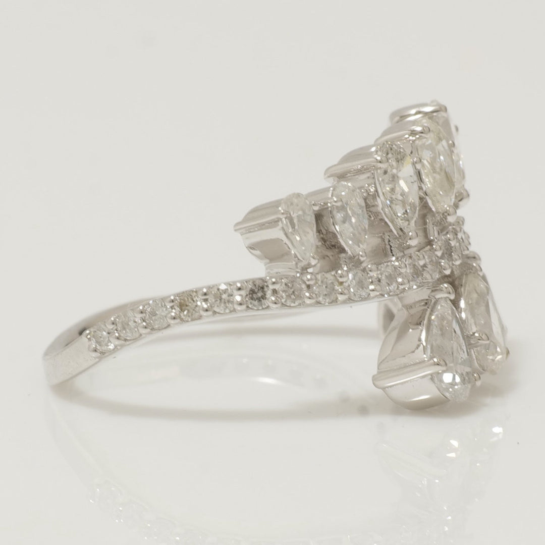 Cluster Pear Diamond Ring