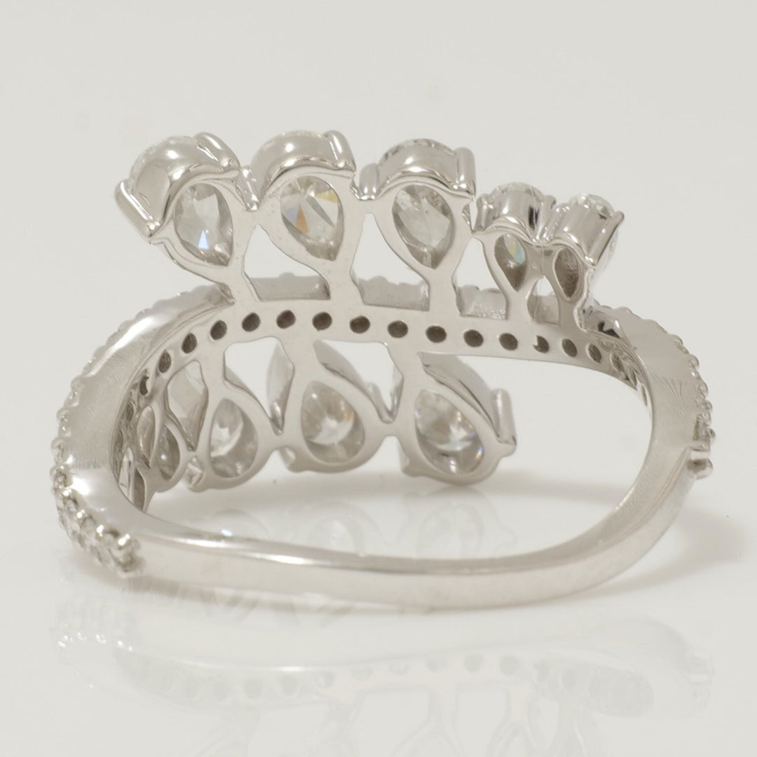 Cluster Pear Diamond Ring