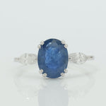 Load image into Gallery viewer, Oval Sapphire Diamond Ring
