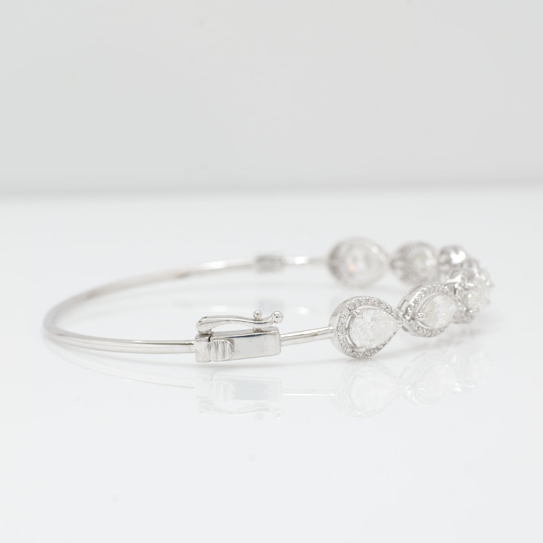Marquise Oval Half Infinity Diamond Bracelet