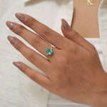 Load image into Gallery viewer, Emerald Diamond Ring
