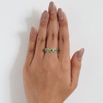 Load image into Gallery viewer, Oval Emerald Diamond Ring
