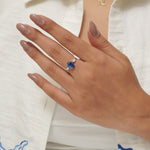 Load image into Gallery viewer, Oval Sapphire Diamond Ring
