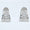 Load image into Gallery viewer, Floral Trapeze Diamond Earrings, 14k Solid Gold, Natural Diamonds, Geometric Clip-On Studs, Gift for Her
