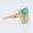 Load image into Gallery viewer, Emerald Diamond Bypass Ring
