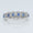 Load image into Gallery viewer, Oval Sapphire Halo Diamond Eternity Ring
