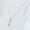 Load image into Gallery viewer, Three Stone Halo Diamond Pendant Necklace
