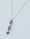 Load image into Gallery viewer, Blue Sapphire Pendant Necklace, 14k Solid Gold, Natural Diamonds, Gemstone Drop Chain, Certified Jewelry
