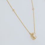 Load image into Gallery viewer, Oval Halo Diamond Pendant Necklace
