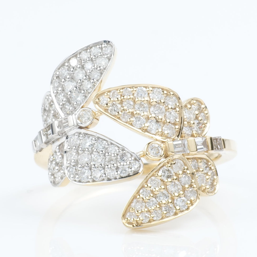 Butterfly Diamond Cocktail Ring