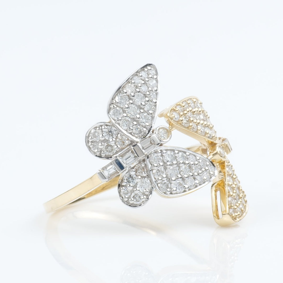 Butterfly Diamond Cocktail Ring