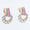 Load image into Gallery viewer, Pink Sapphire Diamond Studs Earrings
