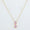 Load image into Gallery viewer, Oval Pink Sapphire Halo Diamond Necklace
