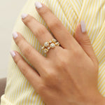 Load image into Gallery viewer, Halo Wide Diamond Band Ring
