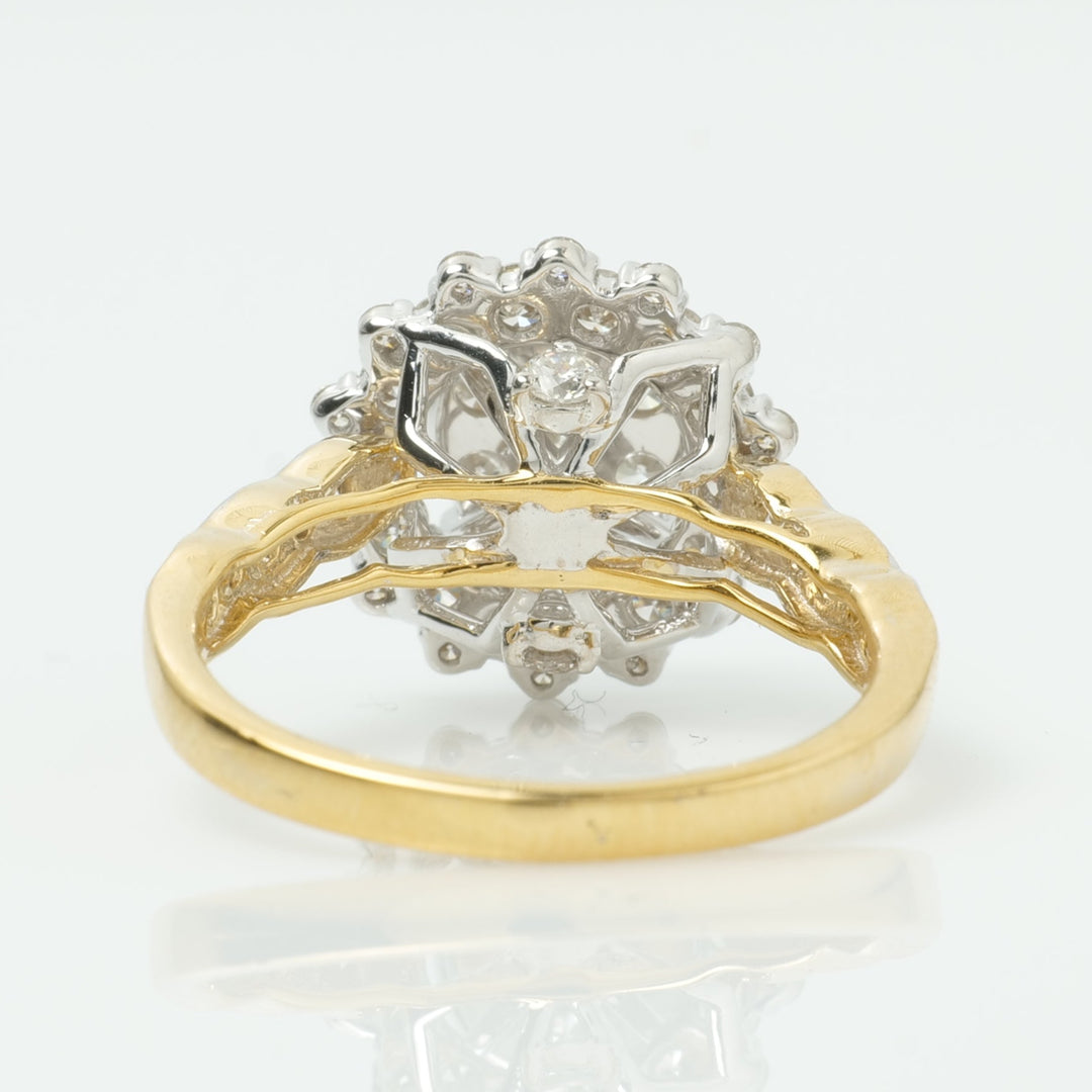 Floral Cluster Diamond Ring