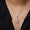 Load image into Gallery viewer, Pear Diamond Ruby Stacking Necklace
