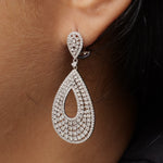 Load image into Gallery viewer, Teardrop Diamond Dangle Earring
