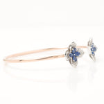 Load image into Gallery viewer, Floral Sapphire Diamond Bracelet
