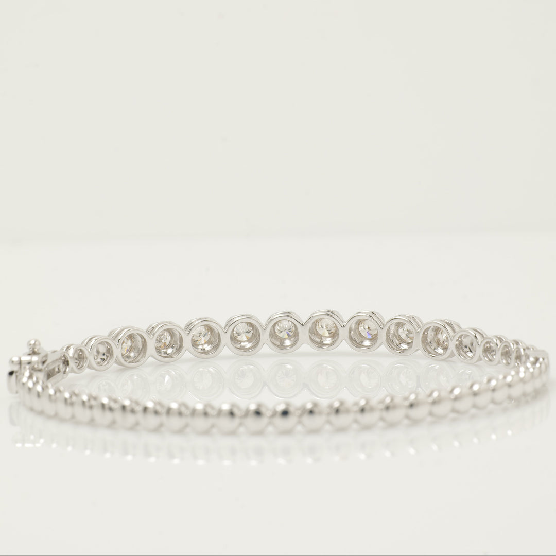 Solitaire Diamond Bracelet In 14kt Solid Gold, Illusion Setting With Natural Diamonds, Ready To Ship, Women&#39;s Day Gift