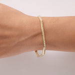 Load image into Gallery viewer, Hexagon Diamond Bangle
