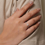 Load image into Gallery viewer, Round Solitaire Diamond Wedding Ring: 14k Solid Gold Promise Jewellery, Certified Jewelry
