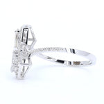 Load image into Gallery viewer, Double Pear Diamond Bypass Ring
