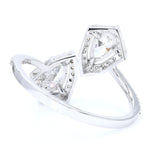 Load image into Gallery viewer, Double Pear Diamond Bypass Ring
