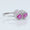 Load image into Gallery viewer, Ruby Halo Eternity Diamond Band Ring
