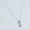 Load image into Gallery viewer, Oval Blue Sapphire Halo Necklace

