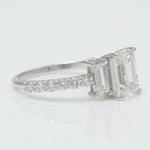 Load image into Gallery viewer, Emerald Cut Three Stone Diamond Ring
