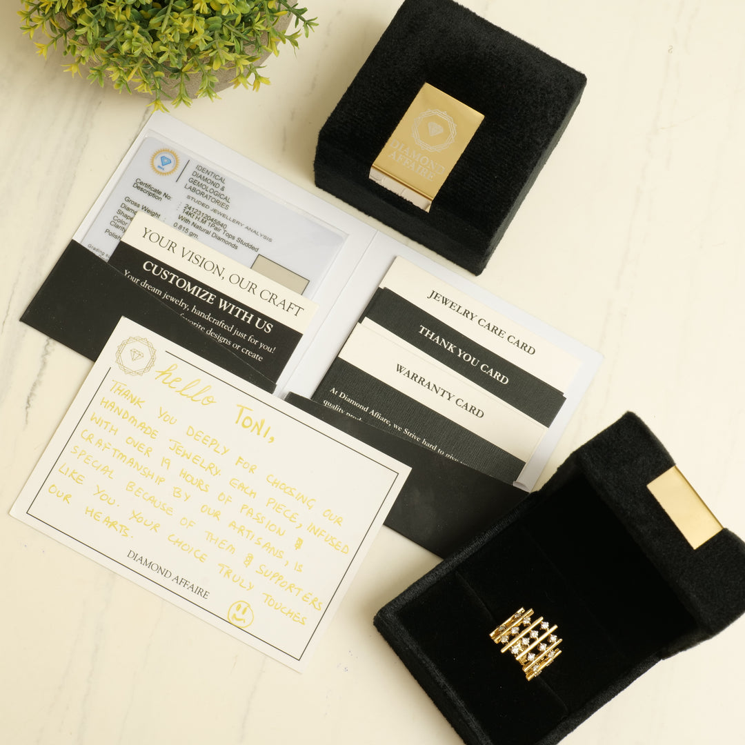 Square Diamond Studs