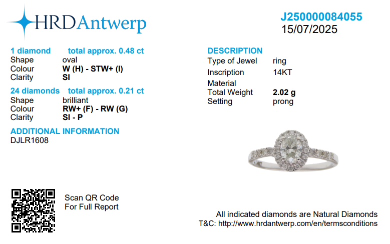 Oval Halo Diamond Bypass Ring