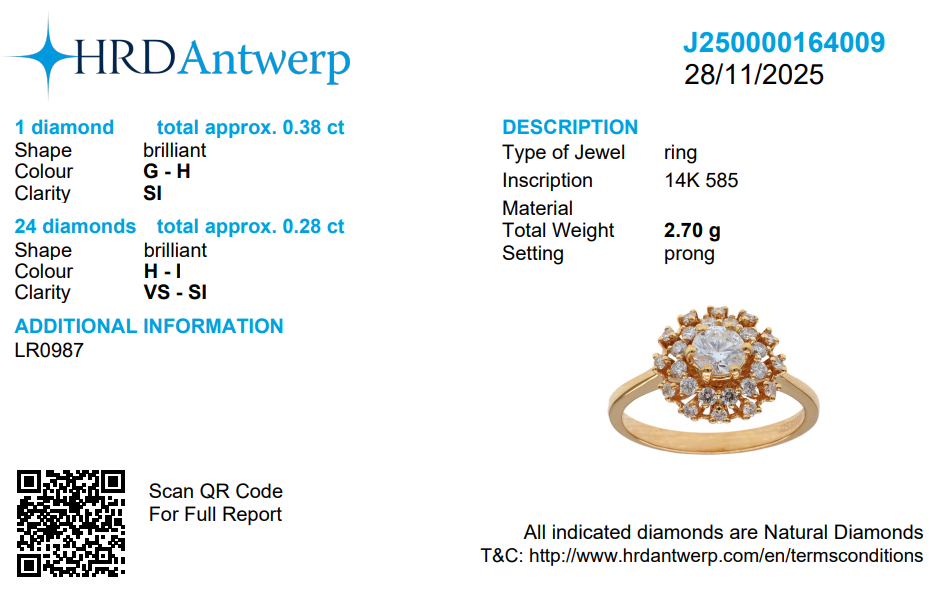 Floral Solitaire Engagement Ring