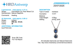 Load image into Gallery viewer, Oval Blue Sapphire Halo Necklace
