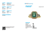 Load image into Gallery viewer, Emerald Cut Natural Emerald Diamond Ring
