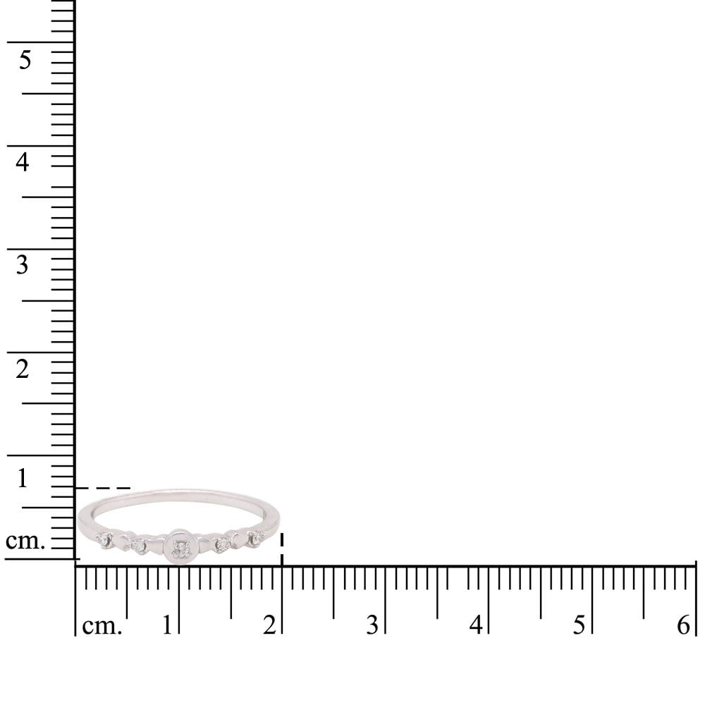 Dainty Diamond Minimalist Ring, 14k Solid Gold, Natural Diamonds, Everyday Jewelry, Stacking Band, Ready To Ship