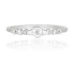 Load image into Gallery viewer, Dainty Diamond Ring in 14k Solid Gold, Natural Diamonds, Everyday Jewelry, Gift for her
