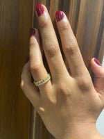 Load image into Gallery viewer, Crown Diamond Ring In 14k Solid Gold, Band Ring With Natural Diamonds, Gift for her

