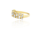 Load image into Gallery viewer, Baguette Diamond Wedding Band, Eternity Wedding Ring, 14k Solid Gold, Gift for Her, Natural Diamonds
