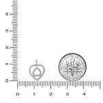 Load image into Gallery viewer, Double Heart Diamond Charm Pendant, Natural Diamonds, 14k Solid Gold, Minimalist Stacking Necklace, Everyday Jewelry, Love Promise Charm
