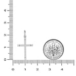 Load image into Gallery viewer, Diamond Cross Pendant, 14k Solid Gold, Natural Diamonds, Religious Adjustable Necklace, Everyday Stacking Jewelry, Baptism Gift
