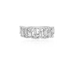 Load image into Gallery viewer, Baguette Diamond Wedding Band, Eternity Wedding Ring, 14k Solid Gold, Gift for Her, Natural Diamonds
