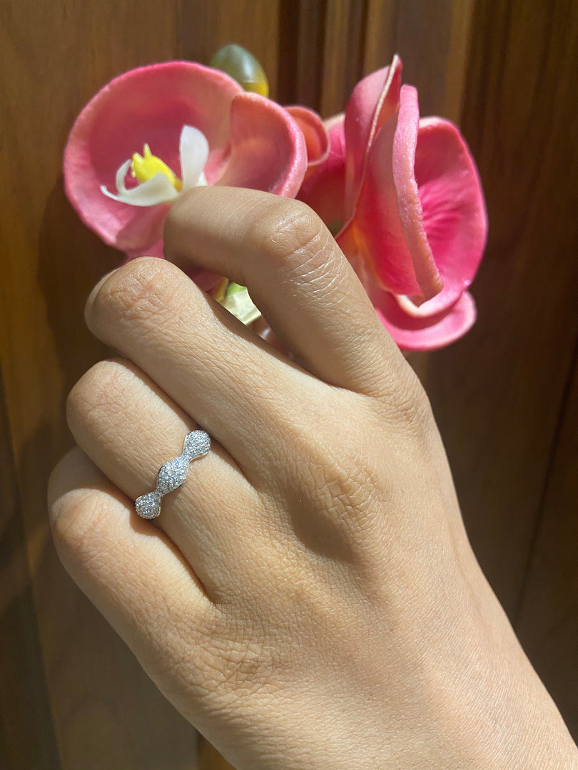 Eternity Diamond Band in 14k Solid Gold, Natural Diamonds, Everyday Rings, Ready To Ship, Women&#39;s Day Gift